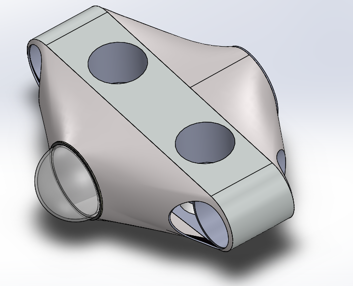 CAD model with shrouds